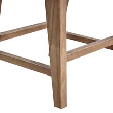Margarid Recycled Oak Wood Ottoman Stool